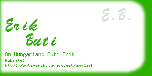 erik buti business card